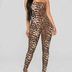 Cheeta print jumpsuit